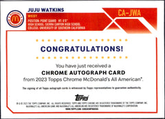 Hannah Hidalgo RC 2023 Topps Chrome Mcdonalds All American Refractor Rookie Auto-2