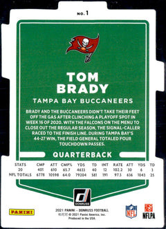 Tom Brady 2021 Donruss Gold Die Cut Press Proof SP 13/25-2