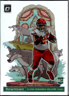 Clyde Edwards-Helaire RC 2020 Donruss Optic Downtown! Rookie SSP-1