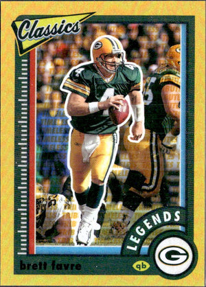Brett Favre 2022 Panini Classics Gold Timeless Tributes SP 35/60