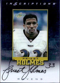 Priest Holmes 1999 Score Inscriptions On Card Auto-1