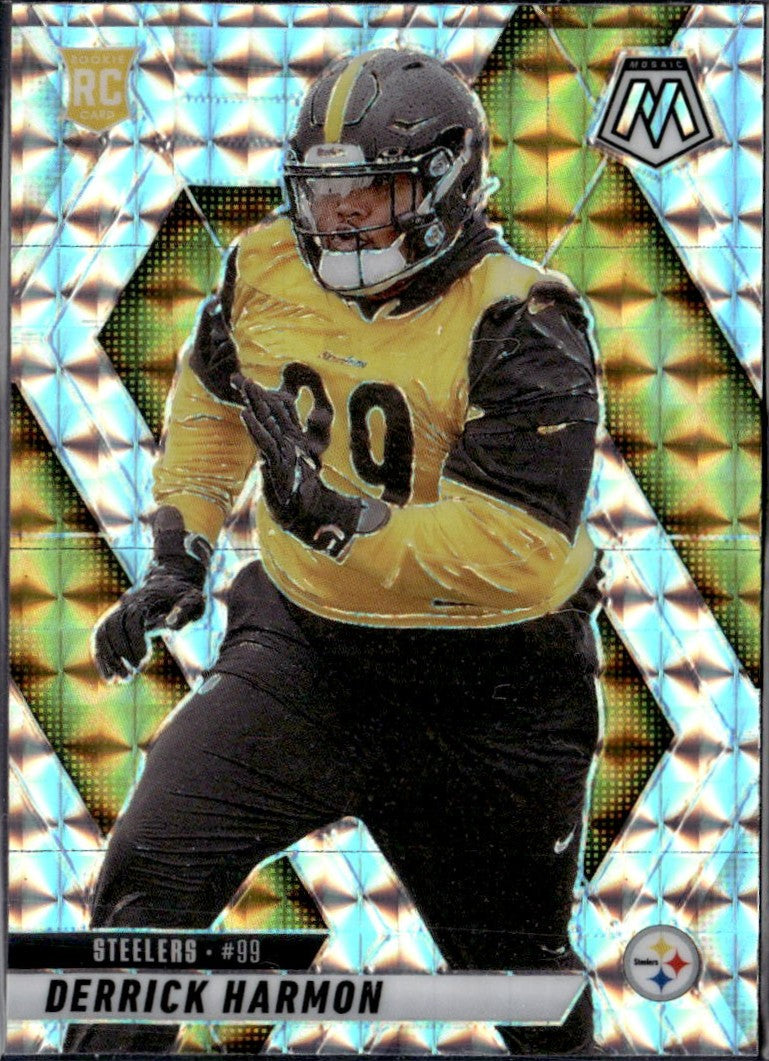 Derrick Harmon 2025 Panini Mosaic Silver Mosaic Rookie #327
