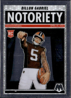 Dillon Gabriel RC 2025 Panini Mosaic Notoriety Rookie #19-1
