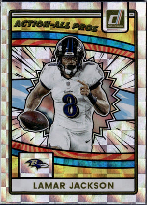 Lamar Jackson 2025 Donruss Action All Pros