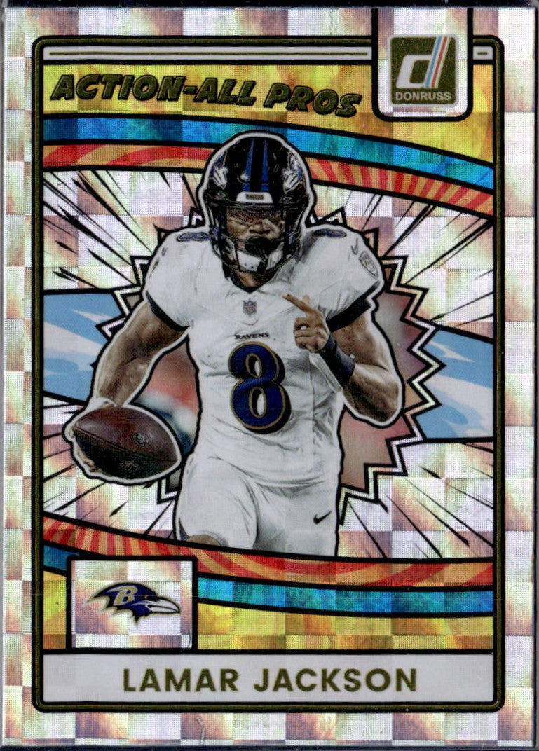 Lamar Jackson 2025 Donruss Action All Pros