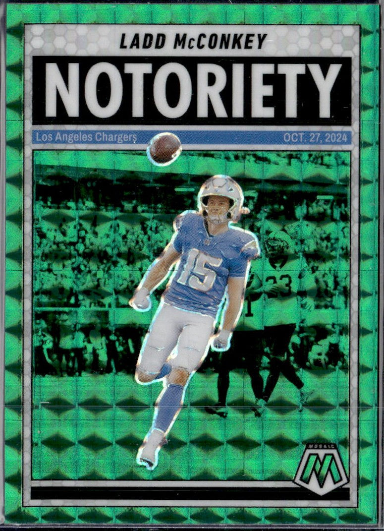 Ladd Mcconkey 2025 Panini Mosaic Green Notoriety #2-1