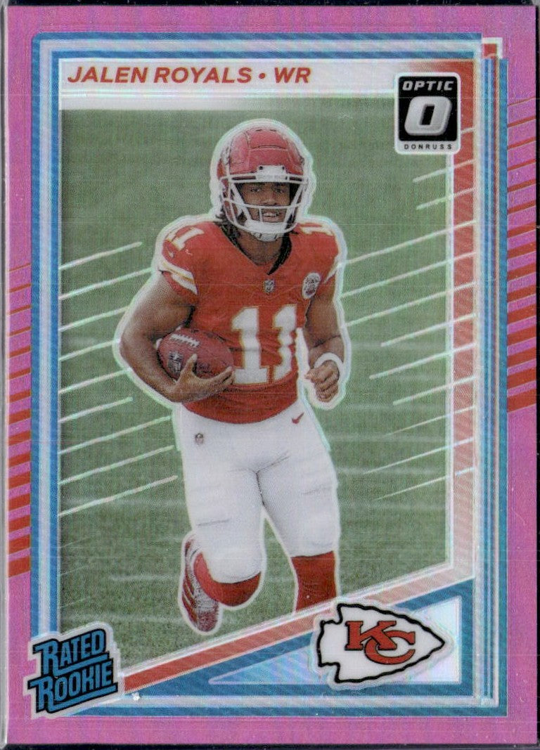 Jalen Royals RC 2025 Donruss Optic Preview Pink Rated Rookie #321