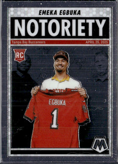 Emeka Egbuka RC 2025 Panini Mosaic Notoriety Rookie #16-1