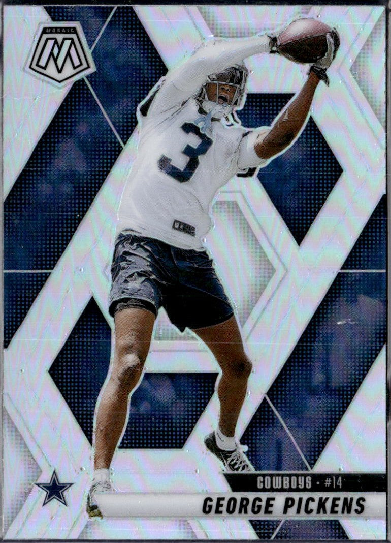 George Pickens 2025 Panini Mosaic Silver Prizm #109-1