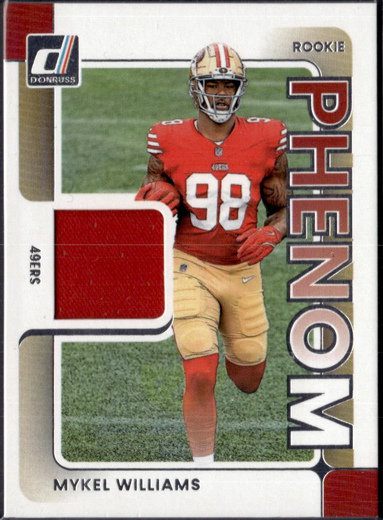 Mykel Williams RC 2025 Donruss Rookie Phenom Patch-1