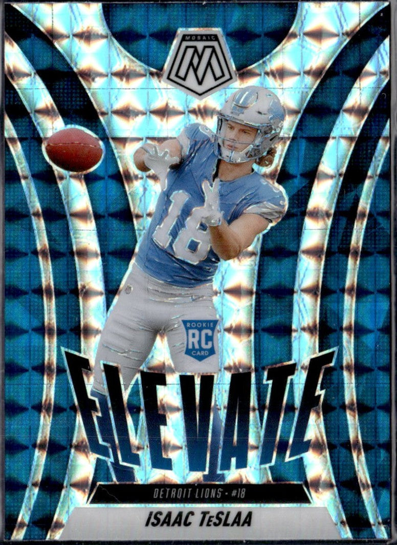 Isaac Teslaa RC 2025 Panini Mosaic Silver Mosaic Elevate Rookie #8-1