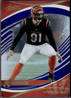 Trey Hendrickson 2025 Panini Absolute Blue Spectrum SP 27/50-1