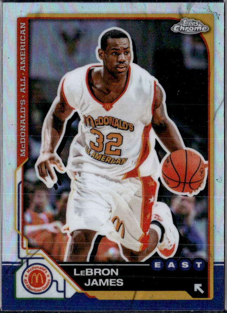 Lebron James 2025 Topps Chrome Mcdonald's All American Refractor #98