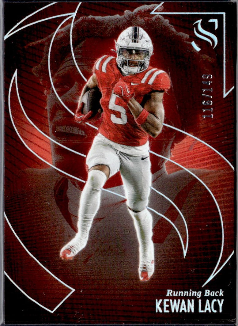 Kewan Lacy RC 2025 Panini Silhouette Silver Rookie SP 116/149-1