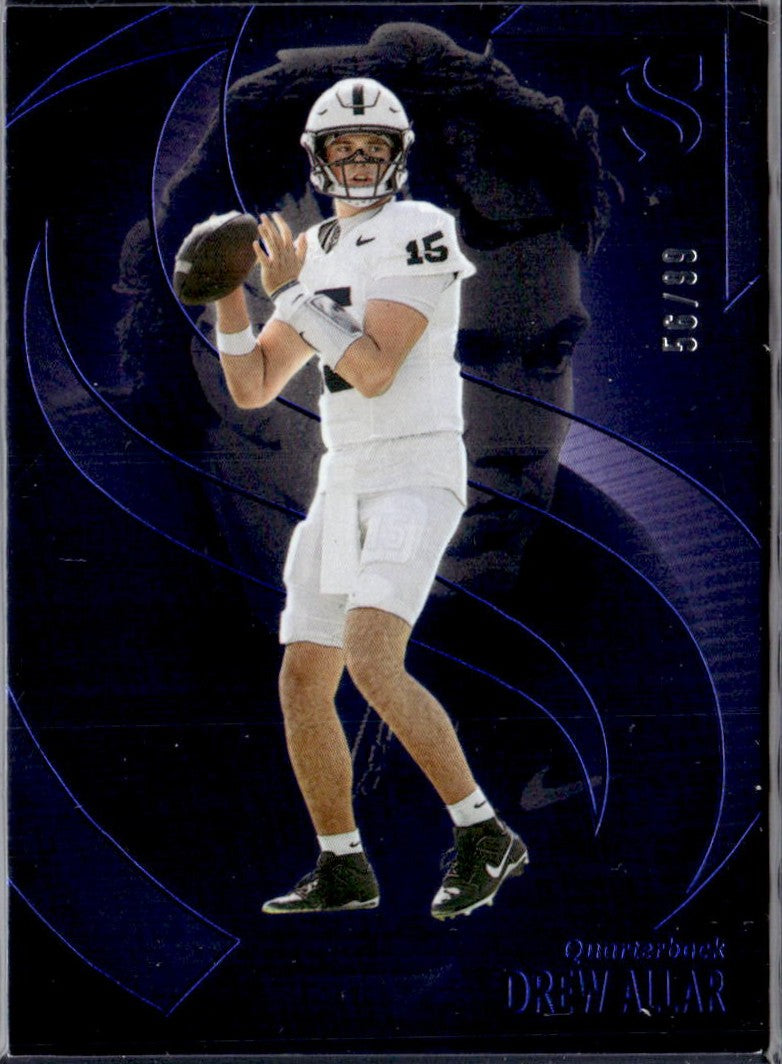 Drew Allar RC 2025 Panini Silhouette Blue Rookie SP 56/99-1