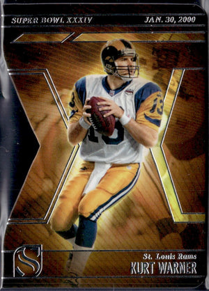 Kurt Warner 2025 Panini Silhouette Super Bowl XXXIV Die Cut #10