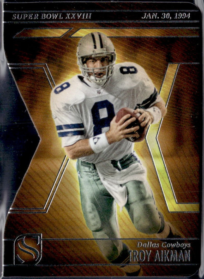 Troy Aikman 2025 Panini Silhouette Super Bowl XXVIII Die Cut #5-1