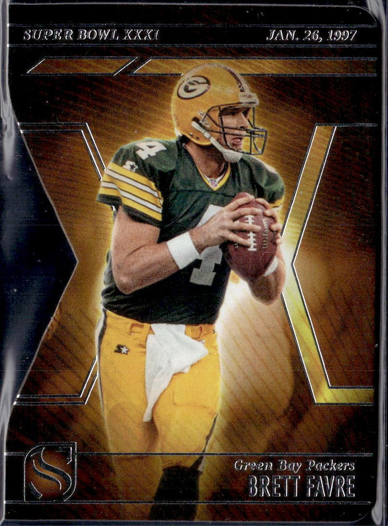 Brett Favre 2025 Panini Silhouette Super Bowl XXXI Die Cut #9-1