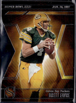 Brett Favre 2025 Panini Silhouette Super Bowl XXXI Die Cut #9