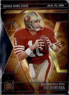 Joe Montana 2025 Panini Silhouette Super Bowl XXIII Die Cut #7-1