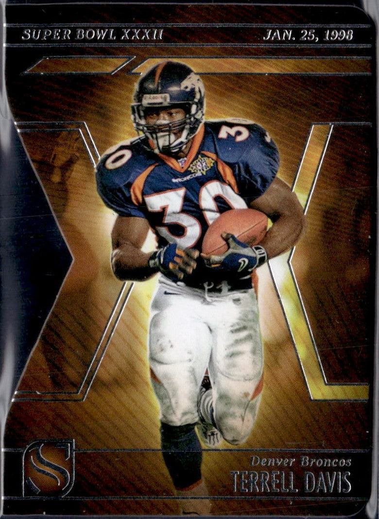 Terrell Davis 2025 Panini Silhouette Super Bowl XXXII Die Cut #14