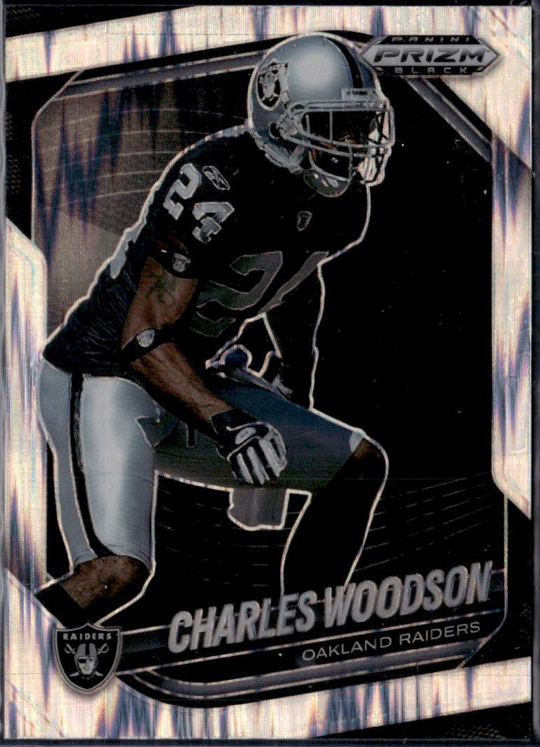 Charles Woodson 2025 Panini Prizm Black Skewed SP 236/249-1