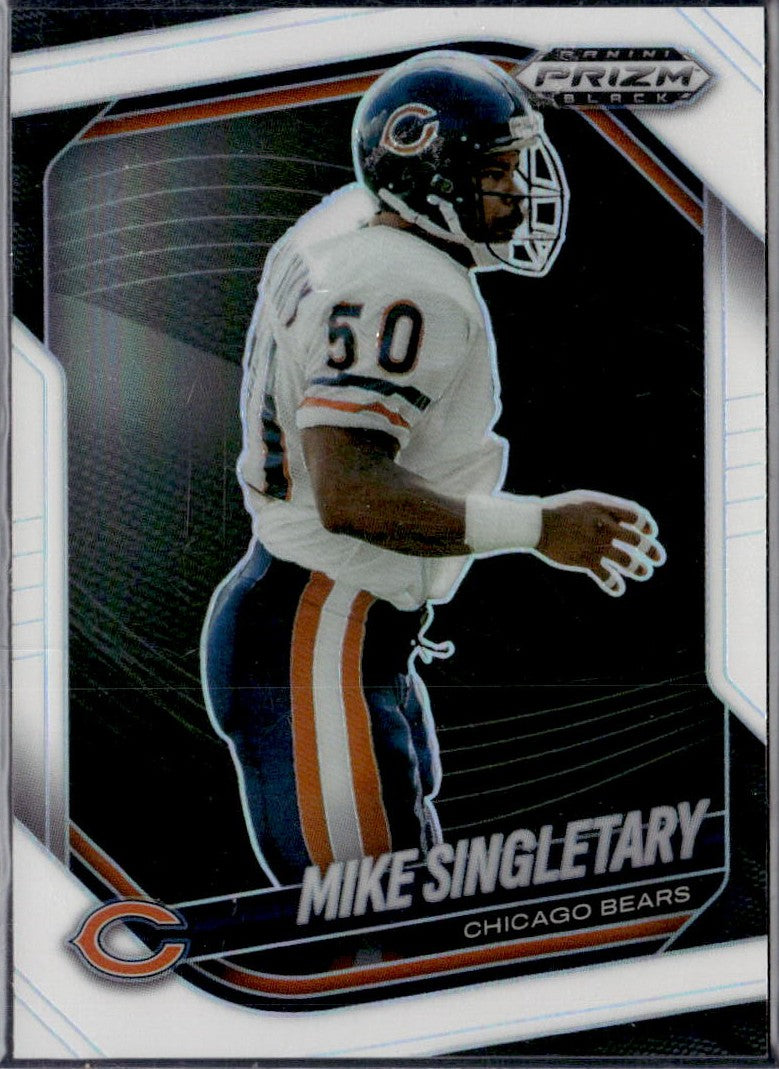 Mike Singletary 2025 Panini Prizm Black White SP 33/175
