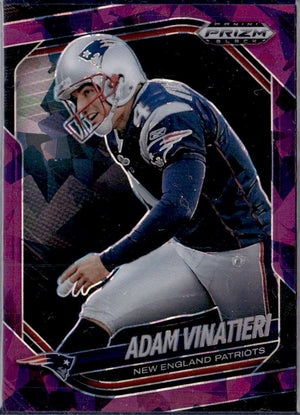 Adam Vinatieri 2025 Panini Prizm Black Purple Ice SP 126/149