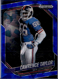 Lawrence Taylor 2025 Panini Prizm Black Blue Ice SP 20/125-1