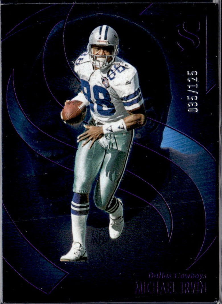Michael Irvin 2025 Panini Silhouette Purple SP 35/125