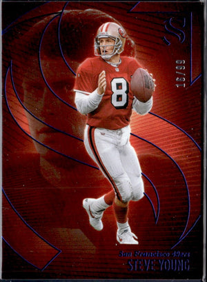 Steve Young 2025 Panini Silhouette Blue SP 16/99