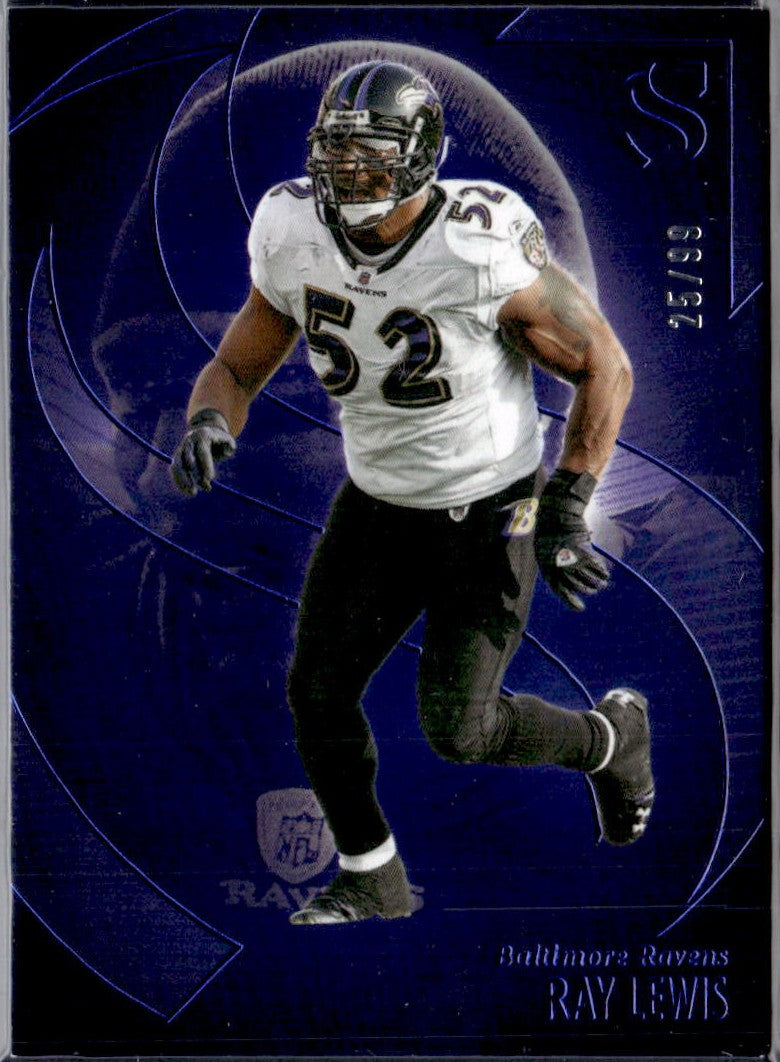 Ray Lewis 2025 Panini Silhouette Blue SP 25/99-1
