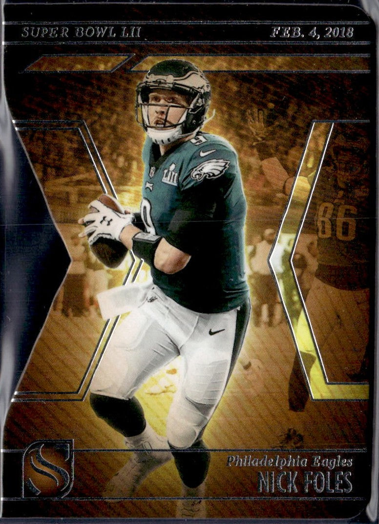 Nick Foles 2025 Panini Silhouette Super Bowl LII Die Cut #18