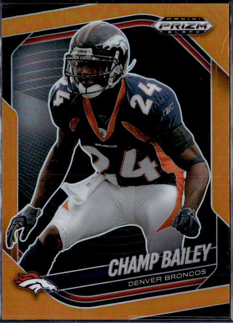 Champ Bailey 2025 Panini Prizm Black Orange SP 33/49