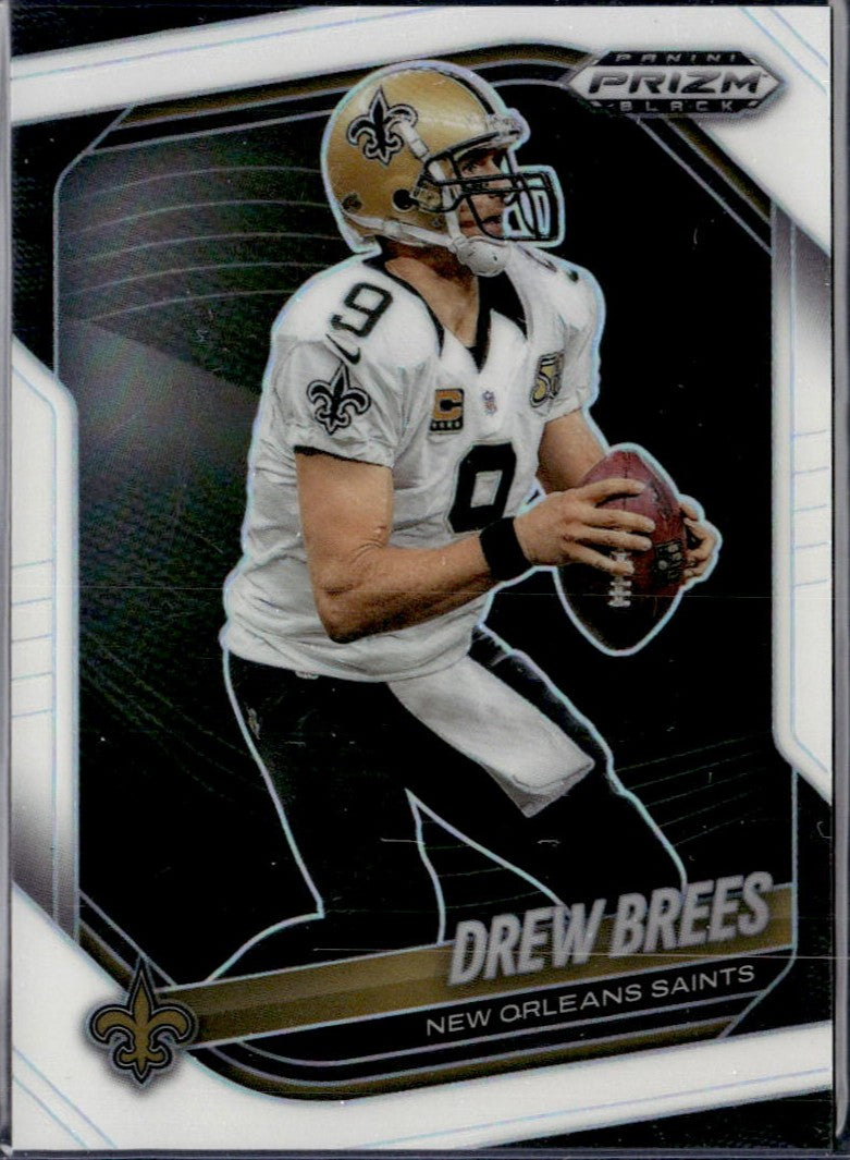 Drew Brees 2025 Panini Prizm Black White SP 40/175-1