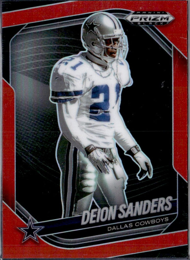 Deion Sanders 2025 Panini Prizm Black Red SP 250/299-1