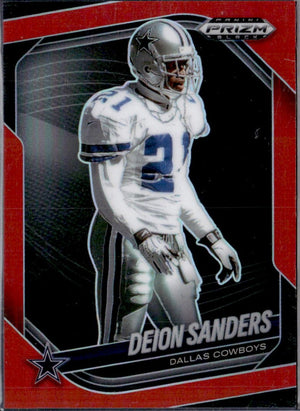 Deion Sanders 2025 Panini Prizm Black Red SP 250/299