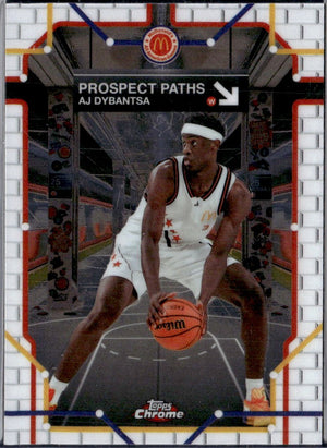 Aj Dybantsa RC 2025 Topps Chrome Mcdonald's All American Project Paths Rookie