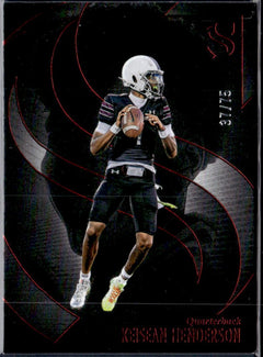 Keisean Henderson RC 2025 Panini Silhouette Red Rookie SP 37/75-1