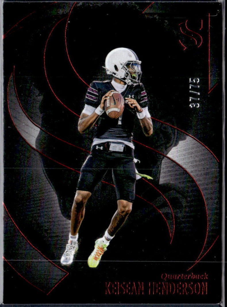 Keisean Henderson RC 2025 Panini Silhouette Red Rookie SP 37/75-1