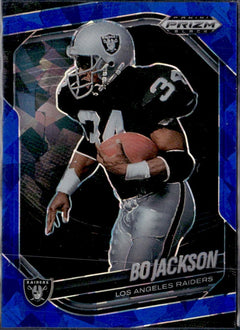 Bo Jackson 2025 Panini Prizm Black Blue Ice SP 117/125-1