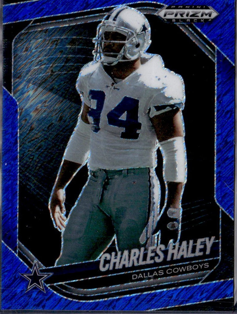 Charles Haley 2025 Panini Prizm Black Blue Shimmer FOTL SP 22/35