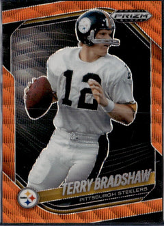 Terry Bradshaw 2025 Panini Prizm Black Orange Wave SP 58/60-1