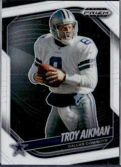 Troy Aikman 2025 Panini Prizm Black White SP 9/175-1