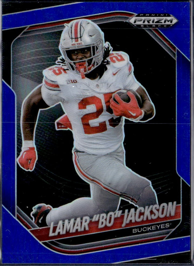 Lamar Bo Jackson RC 2025 Panini Prizm Black Blue Rookie SP 99/199