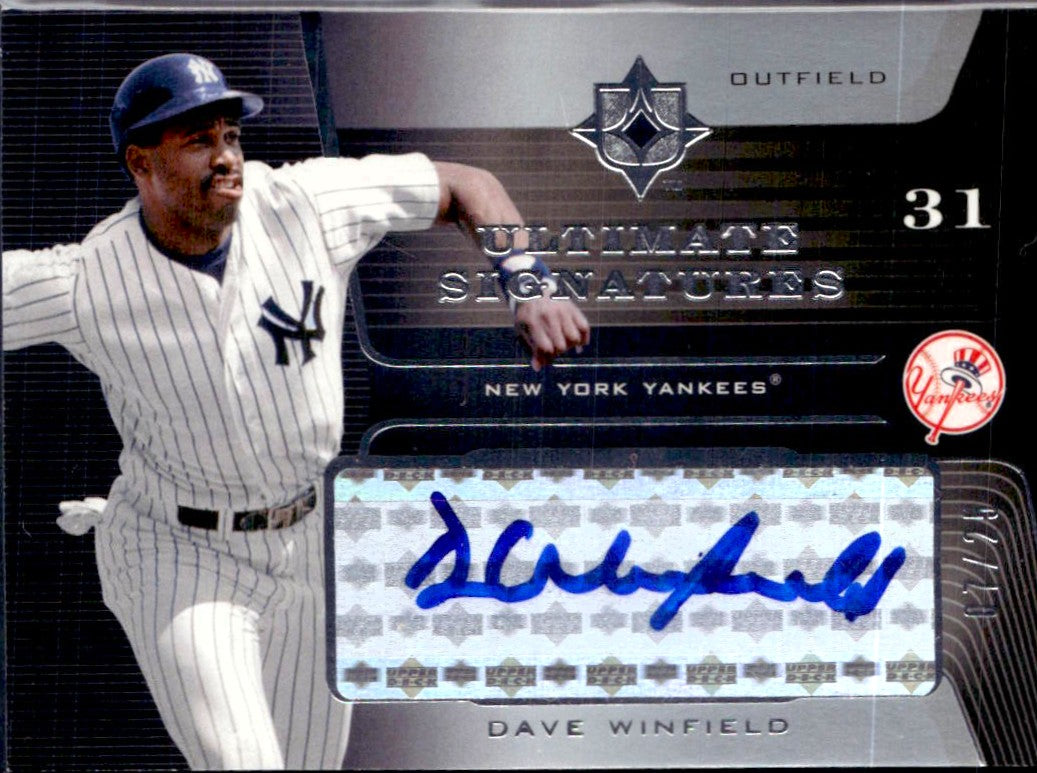 Dave Winfield 2004 Upper Deck Ultimate Signatures Auto SP 7/25