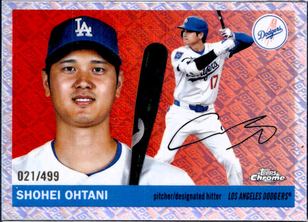 Shohei Ohtani 2025 Topps Chrome Platinum Anniversary Topps Foil SP 21/499-1