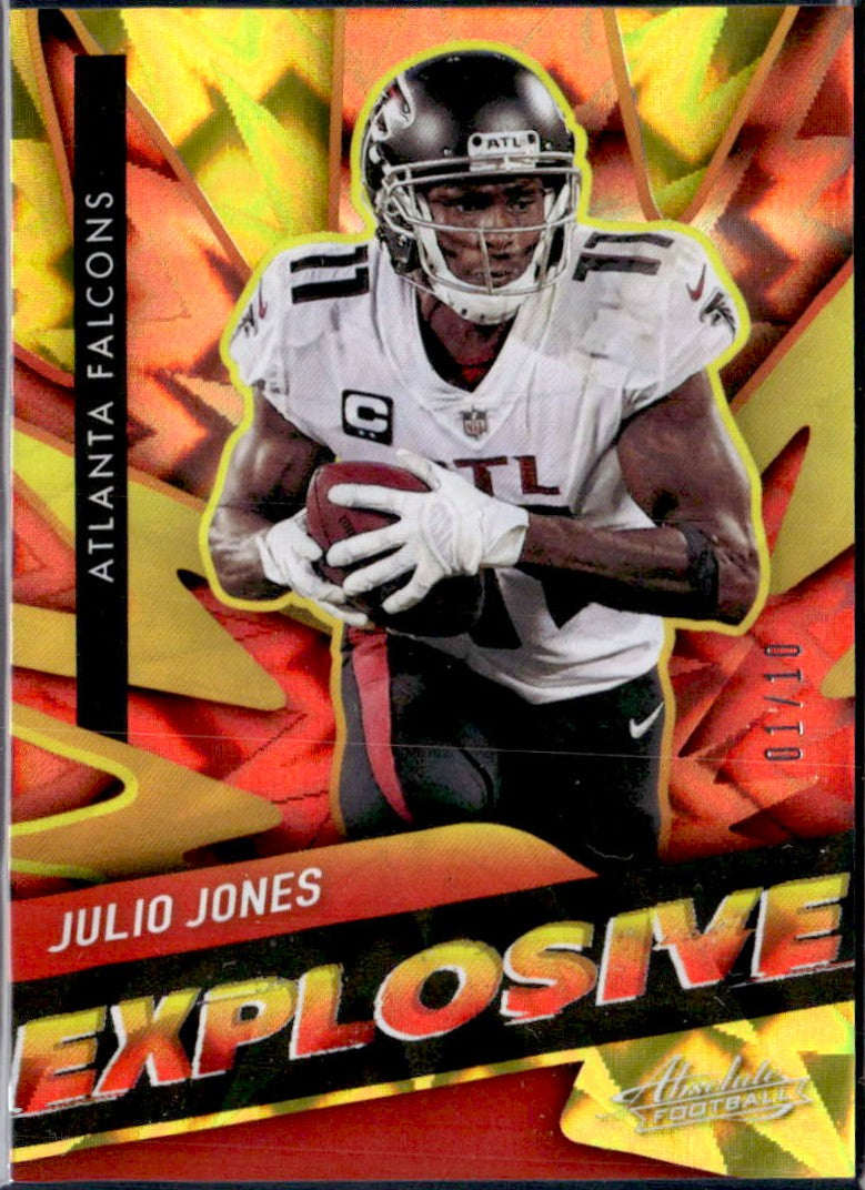 Julio Jones 2021 Panini Absolute Gold Explosive SP 1/10-1