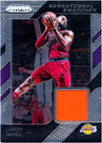 Lebron James 2018-19 Panini Prizm Sensational Swatches Game Used Patch