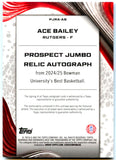 Ace Bailey 2024-25 Bowman U Best Geometric Rookie Jersey Patch Auto